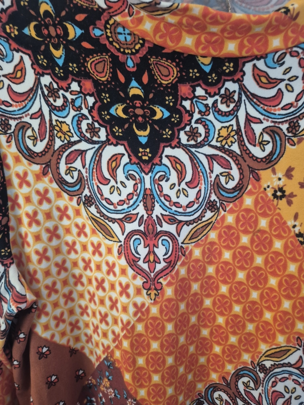 Rebel Sugar Patchwork Peasant Tunic Dress L - Picture 5 of 6